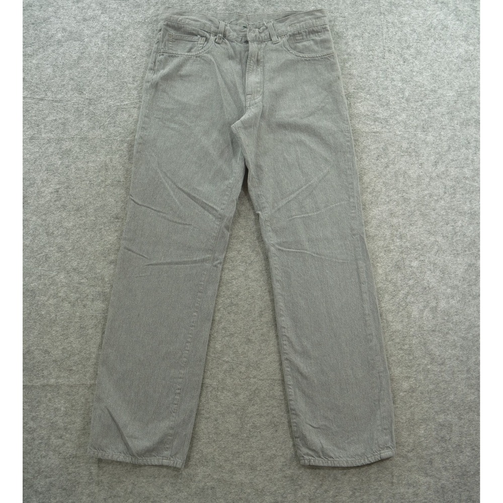 R13 Jeans Womens 27 Gray Lemmy Slim Straight High Rise Zip Fly Cotton Linen